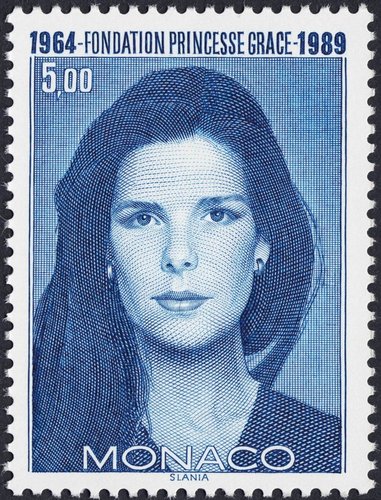 La Princesa Carolina de Mónaco grabada por Slania