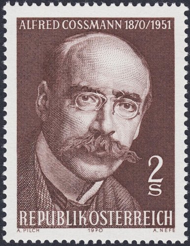 Austria, 1970, Alfred Cossmann, grabador. Diseño de Adalbert Pilch y grabado de Alfred Nefe