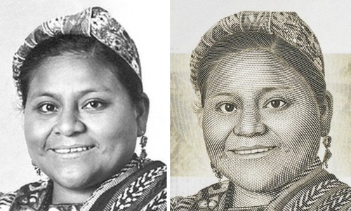 La Premio Nobel Rigoberta Menchú retratada por Sverre Morken
