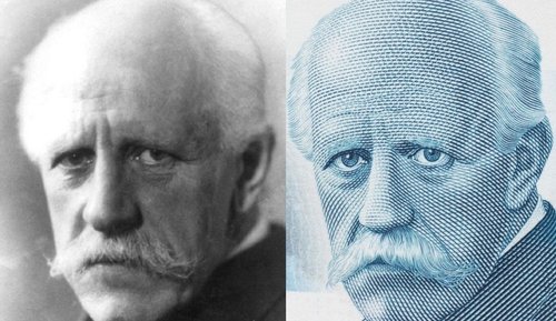 Fridtjof Nansen grabado por Sverre Morken en 2001