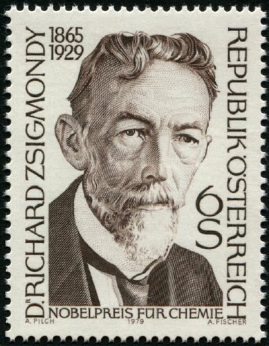 Austria, 1979, Richard Zsigmondy. Diseño de Adalbert Pilch y grabado de Alfred Fischer. Calcografía