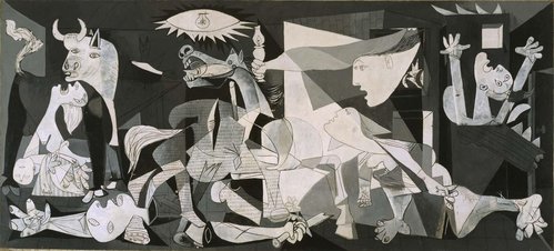 “Guernica” (1937), de Pablo Picasso. Óleo sobre lienzo, 349,3 x 776,6 cm. Museo Reina Sofía, Madrid