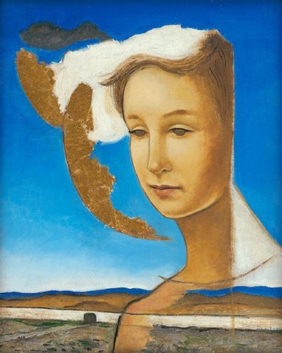 “Očakávanie” (Esperanza), de Imro Weiner-Kráľ. Óleo sobre lienzo, 41 x 33 cm