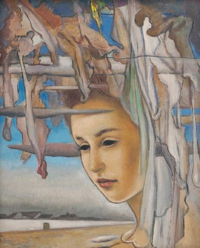 “Sen” (1967), de Imro Weiner-Kráľ. Óleo sobre lienzo, 41.8 x 33.2 cm