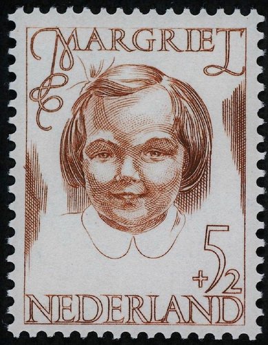 El otro valor del sello de la Princesa Margarita de los Países Bajos, 1946