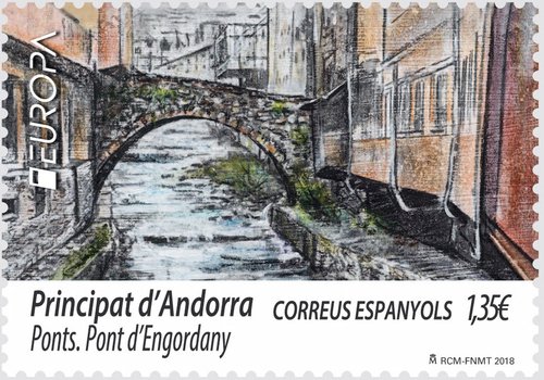 Andorra. 2018-04-23. Europa. Ponts. Pont d Engordany. Boceto. Baja.jpg