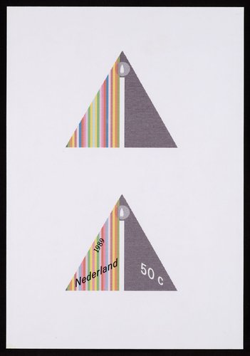 Diseño definitivo de Hans Kruit para el sello de Navidad de 1989