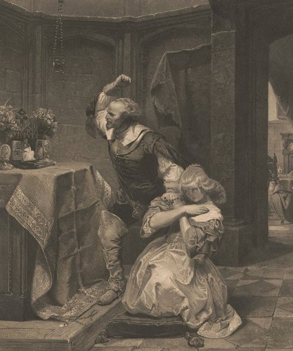 “The image breaker”, lámina de 1850 grabada por Alfred Jones a partir de la pintura original de Emanuel Gottlieb Leutze, 35.8 x 29.1 cm