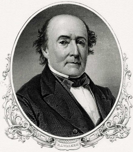 1873, Retrato para el BEP de Robert J. Walker, Secretario del Tesoro