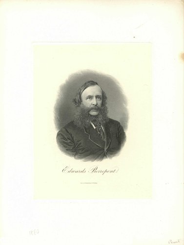 El abogado Edwards Pierrepont retratado majestuosamente por Charles Burt en 1875, en esta impresión del BEP de 1880