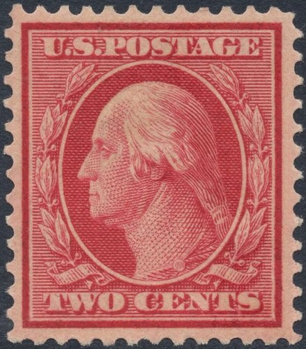 El otro sello de esta mítica emisión básica, con el perfil de Washington también grabado por Baldwin a partir del diseño de Huston. Ponickau y Hall grabaron el marco y las letras y cifras