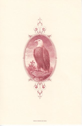 Águila grabada por Baldwin en 1919 y que después fue usada en bonos de los años veinte