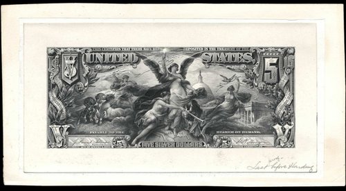 Prueba del anverso de este espectacular billete, el último de los educacionales