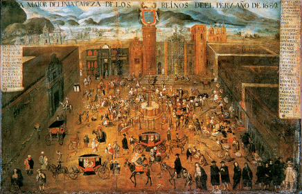 Catedral de Lima data de 1680. La hora marca las 8.05 de la mañana, en medio del bullicio. pequeña.png
