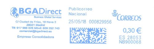 Franqueo digital. Azul. NB900068. 28053. 2018-05-25. Publicorrero nacional.jpeg