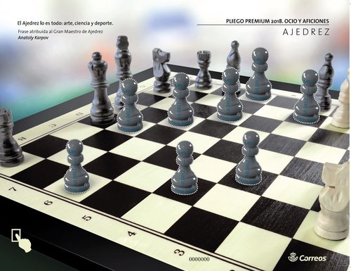 2018-06-29. Ocio y Aficiones. Ajedrez. Pliego Premium. Peones negros. Boceto. Baaj.jpg