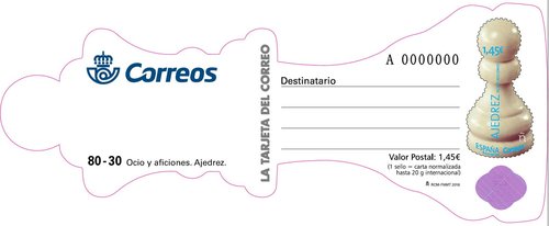 2018-06-29. Ocio y Aficiones. Ajedrez. Tarjeta prefranqueada. Anverso. Boceto. Baja.jpg