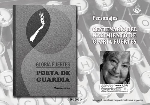 2018-06-18. Personajes. Centenario del nacimiento de Gloria Fuertes. Prueba de artista. Boceto. Baja.jpg