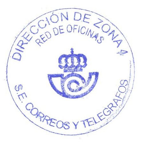 Correos. Tampón. Dirección de Zona 4. Red de Oficinas. Baja.jpeg