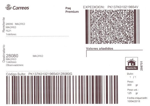 Etiqueta térmica digital. Grande. 2833794. Madrid Suc 53. Paq. Premium. 298701. Domicilio. 2018-04-10 . Baja.jpeg