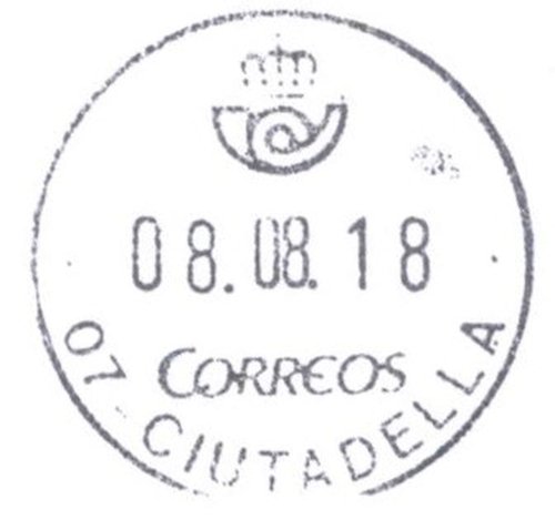 2018-06-08. Efemérides. 150 aniversario de la visita a España del Almirante David G. Farragut. Presentación. 2018-08-08. Carta. Anverso. Respaldo. Baja.jpeg