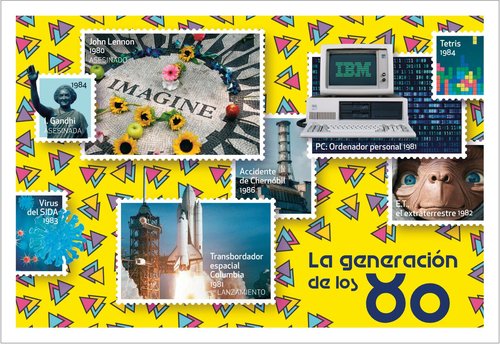 2018-09-10. La Generación de los 80. Tarjeta prefranqueada. Reverso. Boceto. Baja.jpg