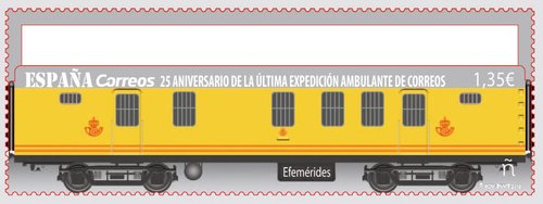 2018-09-14. 25 Aniversario de la Última Expedición Ambulante de Correos. Anverso. Boceto. Baja.jpg