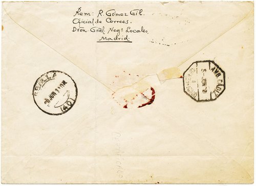 Ambulante. Cádiz. AMB. Cádiz. 1. Certificado. 1930-06-05. Reverso. Baja.jpg