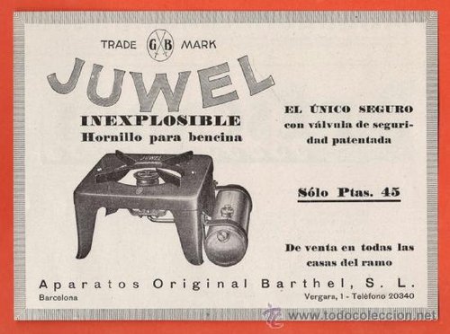 Etiqueta JUWEL España de propaganda