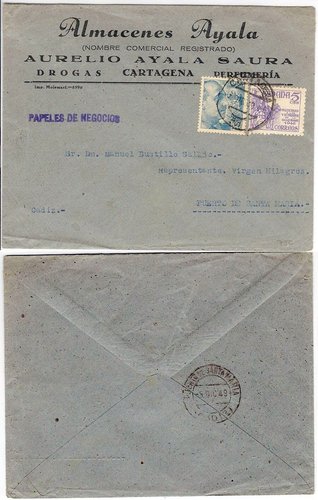 R- SOBRE CARTAGENA-PUERTO STA. MARIA,  PAPELES DE NEGOCIOS.jpg