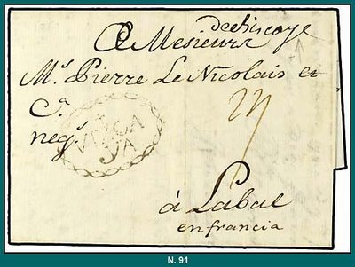 1761.- Vitoria a Labal. Manuscrito Debiscaye.