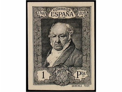z Gálvez 2616-8 y 2622-31 + 1 Pta. 1930. ENSAYOS DE PLANCHA. 14 val. 1 Pta. no reseñado. En color negro..jpg
