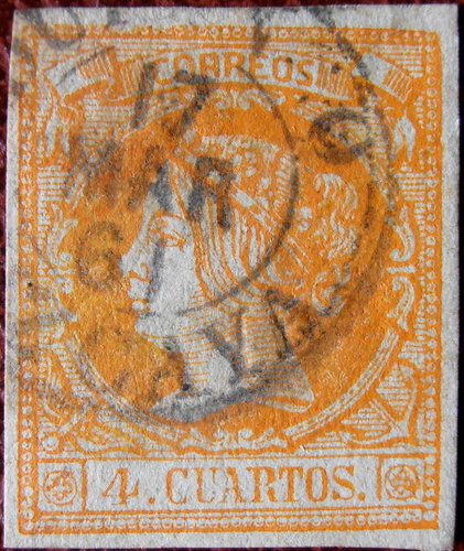 EDIFIL 52 4 CUARTOS 1860