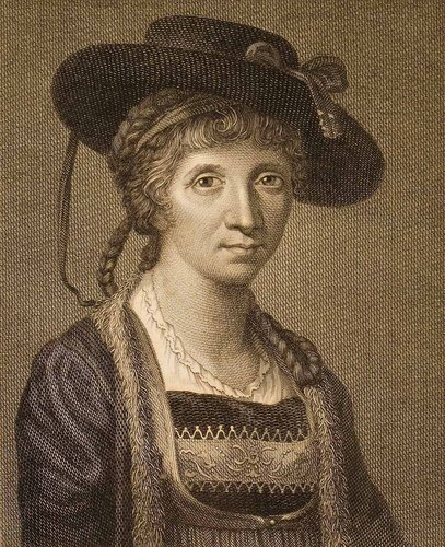 El autorretrato de Angelika Kauffmann, grabado a buril por el artista Angelo Nesta