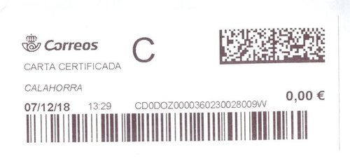 Etiqueta térmica digital. Nueva. Calahorra. Carta certificada. 2018-12-07. 13.29. 4x10. 0,00 euros. Baja.jpeg