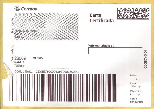 Etiqueta Grande. Nueva. Carta certificada. 1108694-Algeciras Suc 1 (aunque no lo indica). Inicio código. 0,00. 2019-01-03. 10x14,5. Baja.jpeg