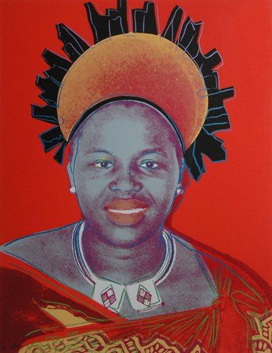 1996_Eslovaquia_Andy Warhol_reina Ntombi Twala_Screenprint in colors, 1985_Umenia_result.jpg