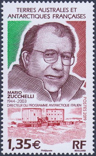 Tierras Australes y Antárticas Francesas (TAAF), 2019, Mario Zuchelli. Diseño y grabado de Yves Beaujard. Calcografía