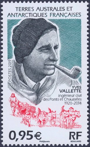 Tierras Australes y Antárticas Francesas (TAAF), 2019, Yves Vallette. Diseño y grabado de Yves Beaujard. Calcografía