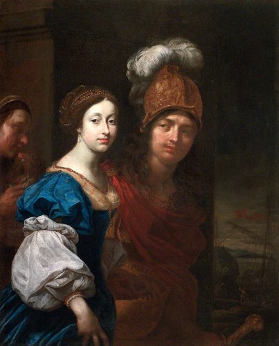 “Paris y Helena”, de Karel Škréta. Óleo sobre lienzo, 110 x 88.7 cm