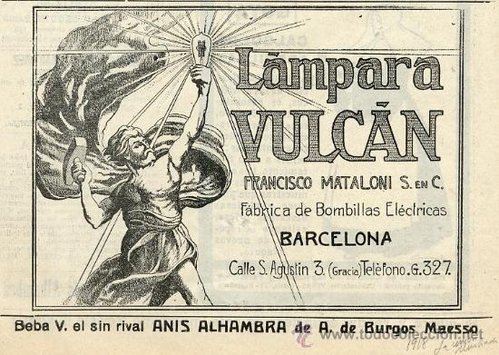 lampara Vulcan propaganda