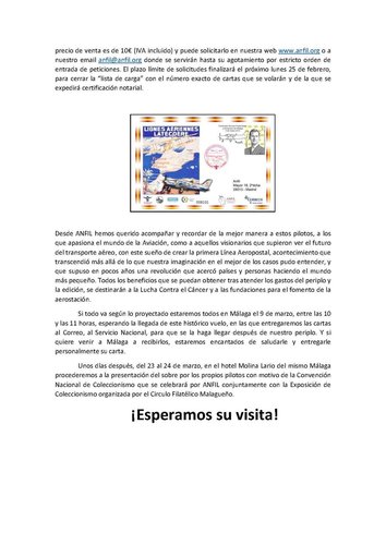 Málaga. 2019-03-23 y 24. Convención Nacional de Filatelia. ANFIL INFORMA 1-2019 CENTENARIO PRIMER VUELO POSTAL 1919-2019. Página 2. Baja.jpg