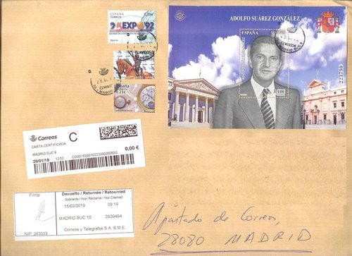 Etiqueta térmica digital. Nueva. Madrid Suc 9. Carta certificada. 2019-01-28. 12.52. 4,1x10. 0,00 euros. Sobre. Baja.jpeg