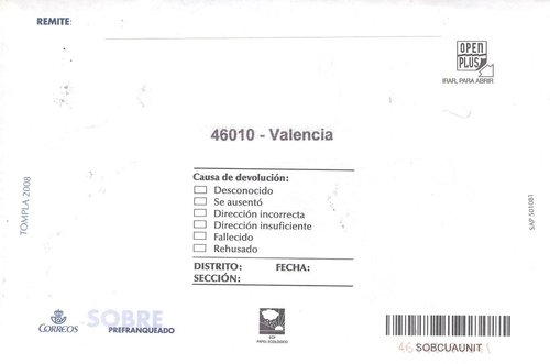 SAP 501081. Bobre prefranqueado. SOBCUAUNIT. TOMPLA 2008. Personalizado. UPV. 2008-10. Reverso. Baja.jpeg