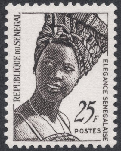 Senegal, 1972-1993, Elegancia senegalesa. Varios valores. Sello diseñado y grabado por Pierre Gandon; calcografía