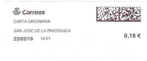 Etiqueta térmica digital. Nueva. San José de la Rinconada. Carta ordinaria. 2019-02-22. 14.01. 4,1x10. 0,18 euros.jpeg