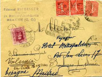 Frontal de la carta