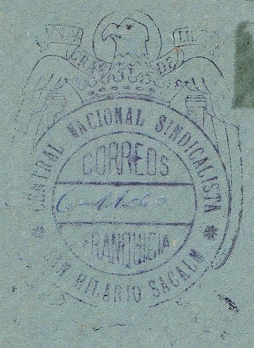 SAN HILARIO SACALM (Gerona) 1960. Central Nacional Sindicalista