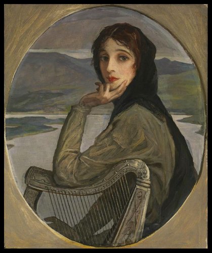 “Retrato de Lady Lavery como Kathleen Ni Houlihan”, de John Lavery. Óleo sobre lienzo, 75.5 x 62.5 cm