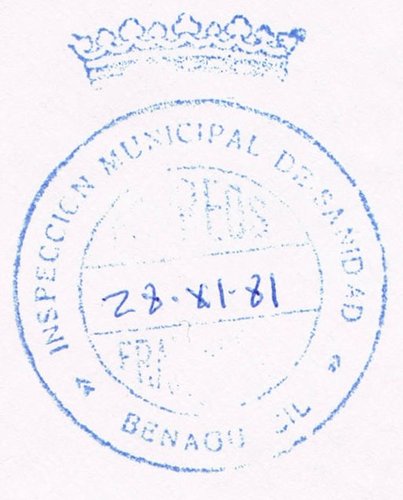 BENAGUACIL (Valencia) 1981